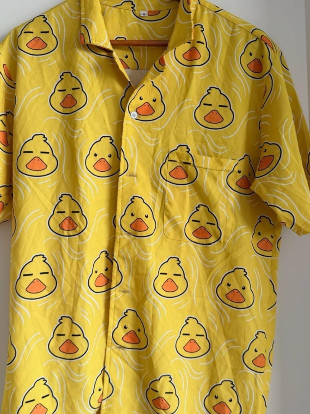 Duck Print Button-Up Shirt - Size M